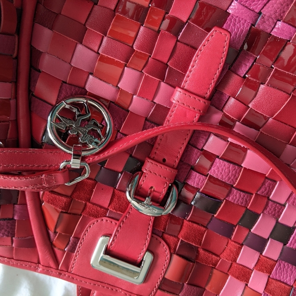 Piero Guidi Red Woven Bag - Picture 2 of 6